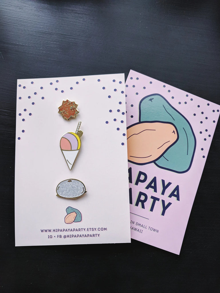 LOWMAGIC HawaiI Snack Pin Set