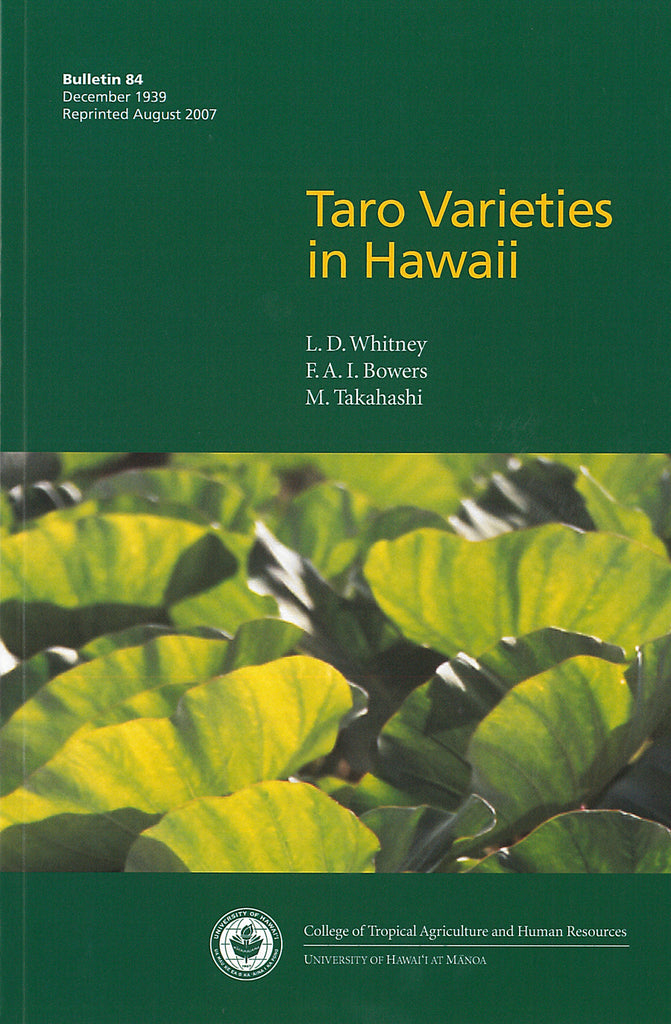 Taro Varieties in Hawaiʻi